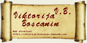 Viktorija Boščanin vizit kartica